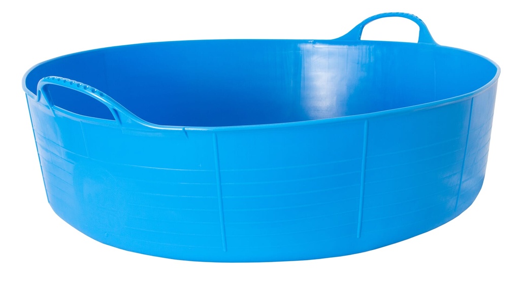 Red  Gorilla - Gorilla Tubs & Recycled Black Tubs - Large Shallow 35L- Blue