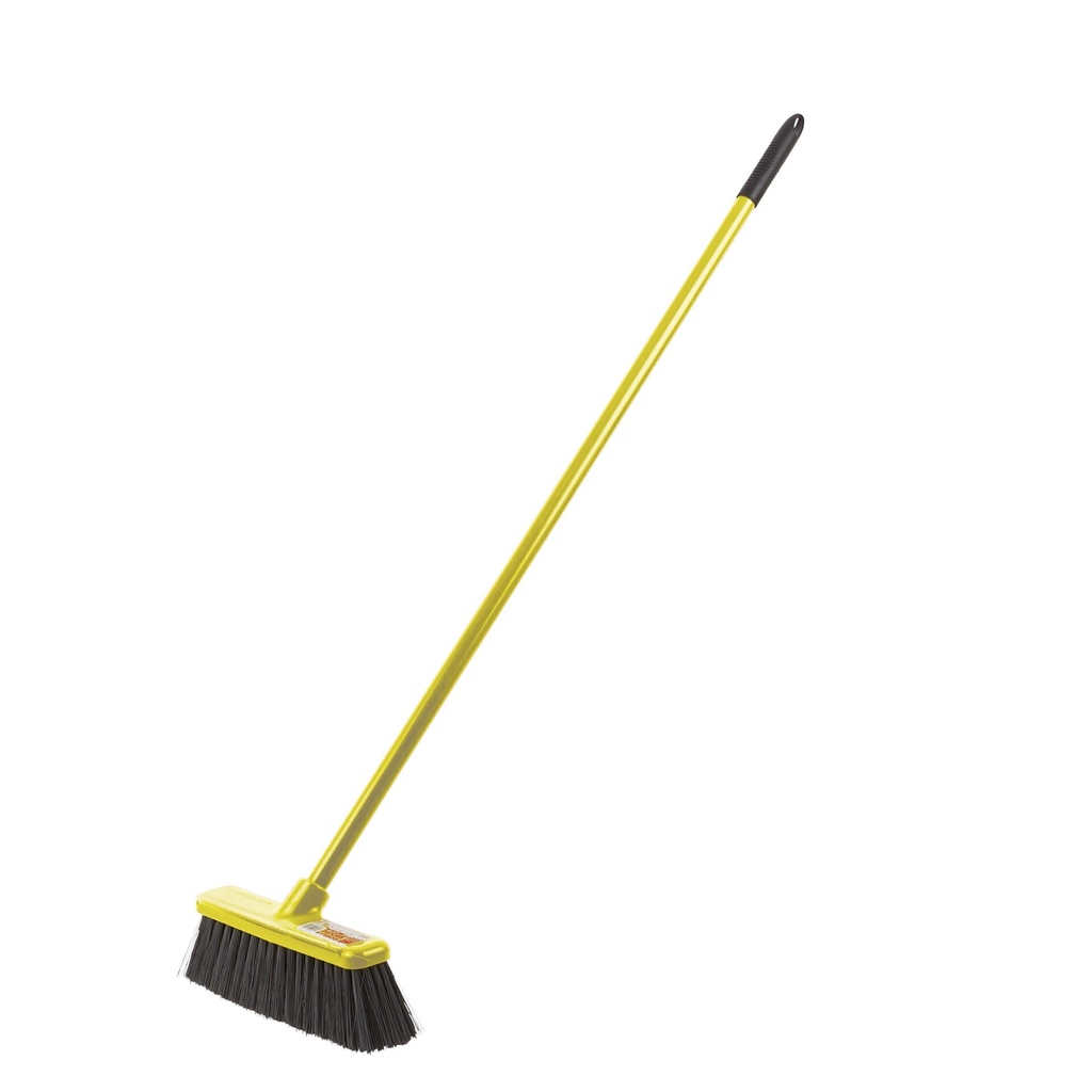 Red  Gorilla - Soft Bristle Broom - 30cm Soft Bristle Head and Short Handle Yellow