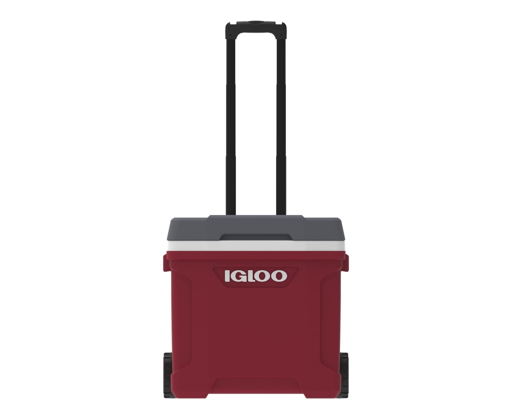 00034660-Igloo-Latitude 30 Roller Cooler - Industrial Red /Meteorite