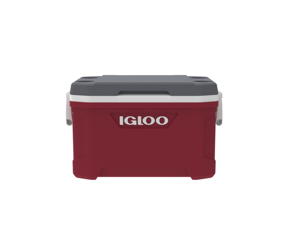 00050340-Igloo-Latitude 52 Cooler Box - Industrial Red /Meteorite