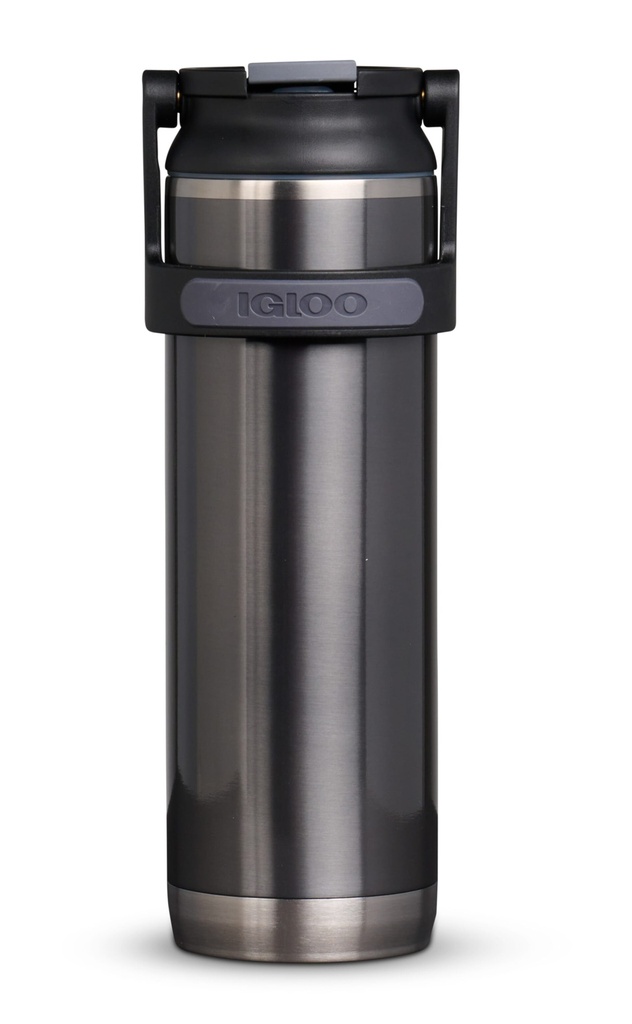 IGLOO-20 Oz Stainless Steel Sport Sipper Bottle - Carbonite 