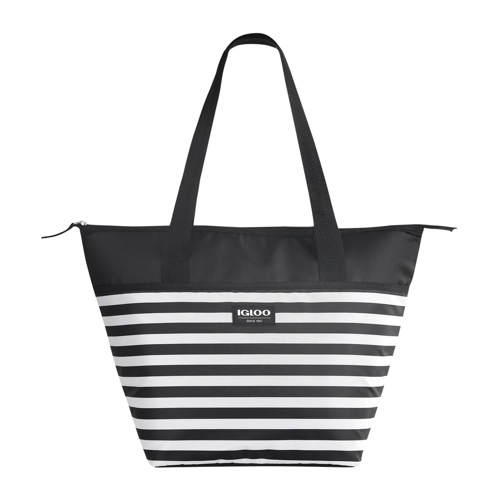 00066254-Igloo-Essential Tote Opp Print Basics - Black&White 