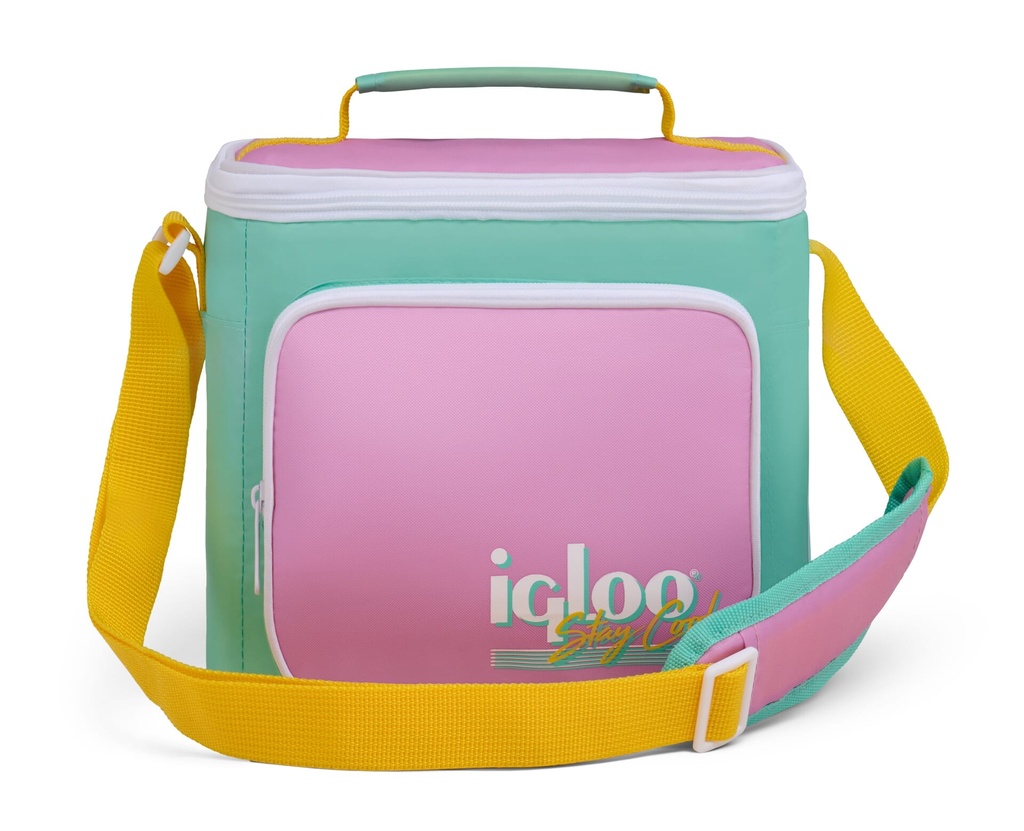 IGLOO-Retro Square Cooler Lunch Bag  - Rose Tea 