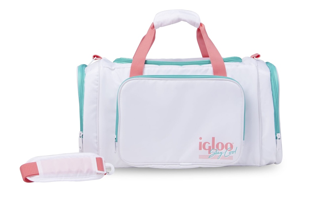 00060935-Igloo-Retro Duffel Bag Cooler  - White 