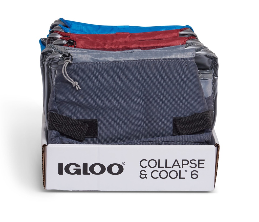 IGLOO-Collapse & Cool 6 Solid Assortment - Blue/Black 