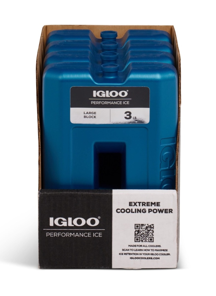 IGLOO-Performance Large Ice Block 3 Pounds - Blue 