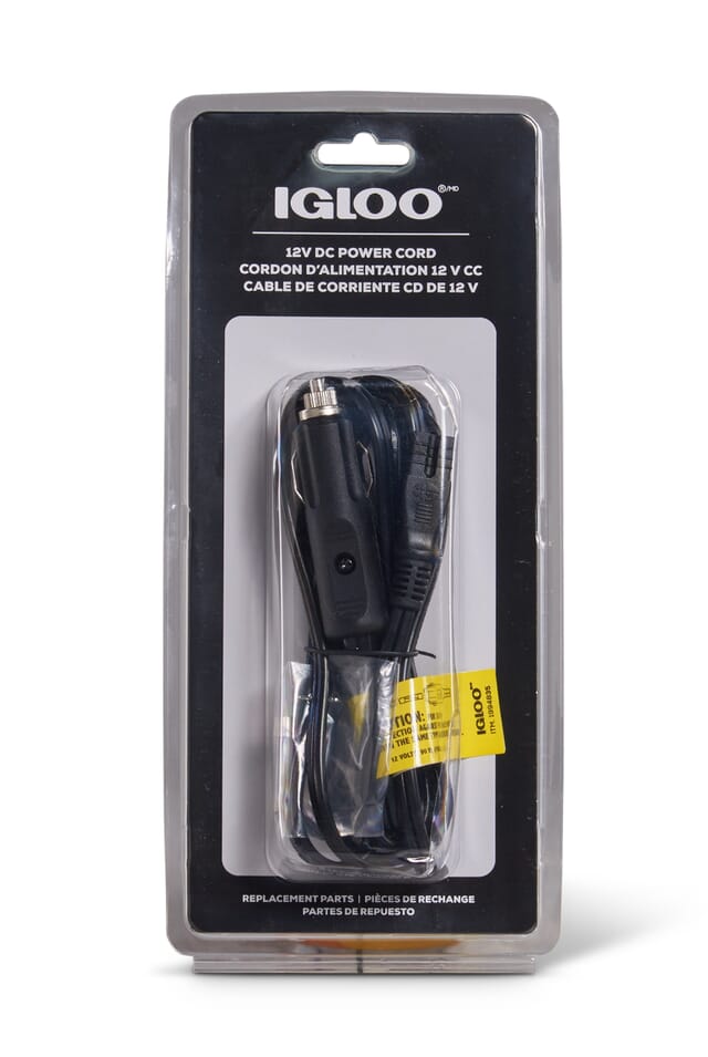 00040393-Igloo-12V Dc Power Cord - Black 