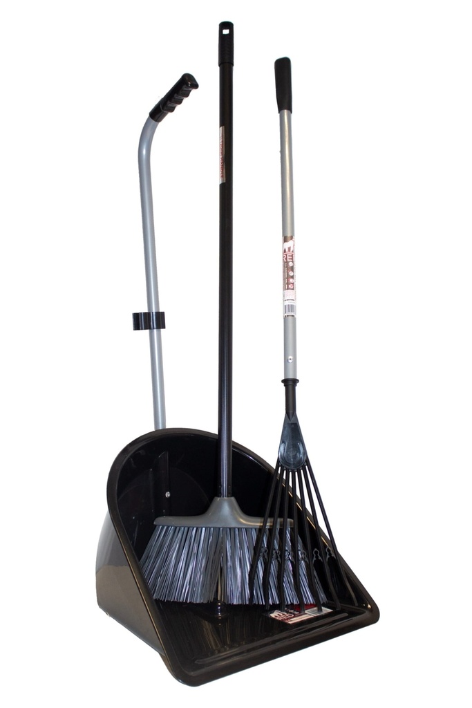 Red  Gorilla - Garden Companion Set - Black (Tidee + Super Rake + Poly Yard Boom)