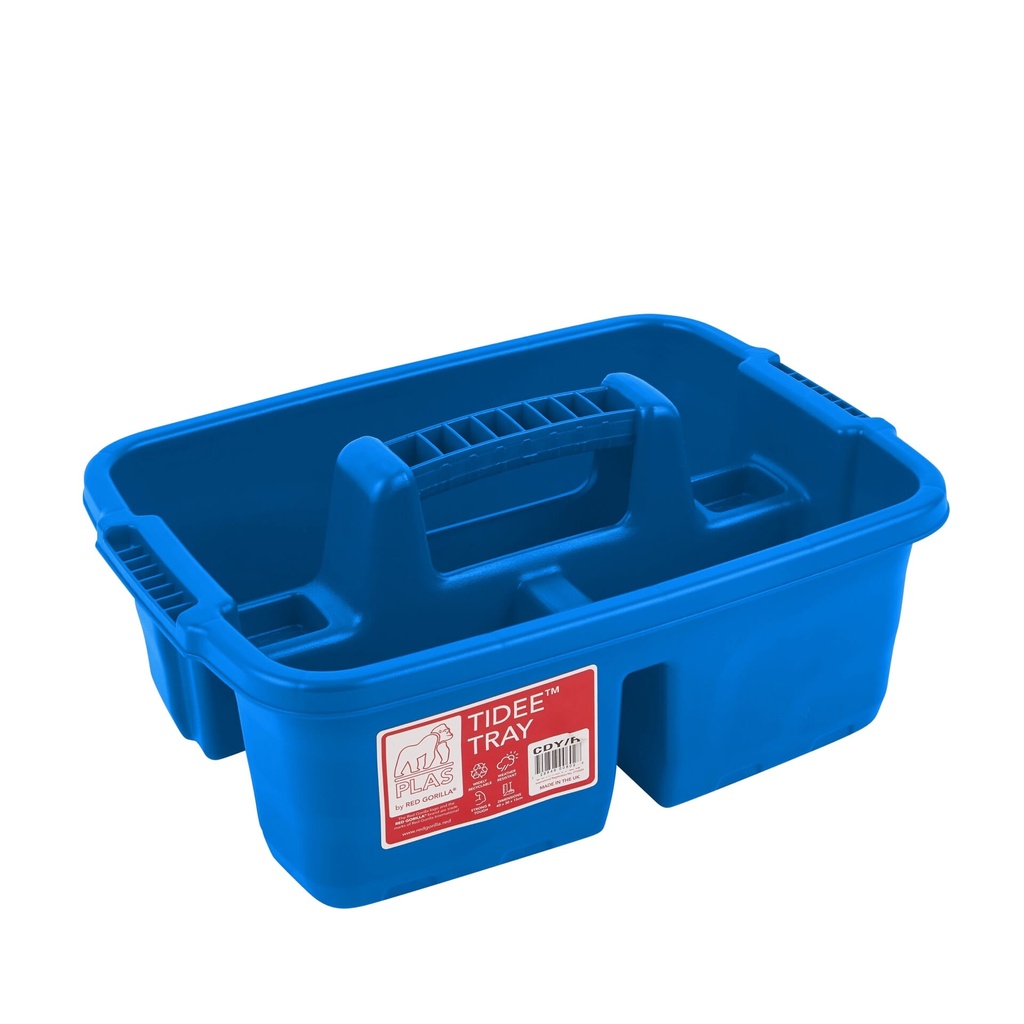 Red Gorilla - Plastic Tote Tray - Tidee Tray Blue