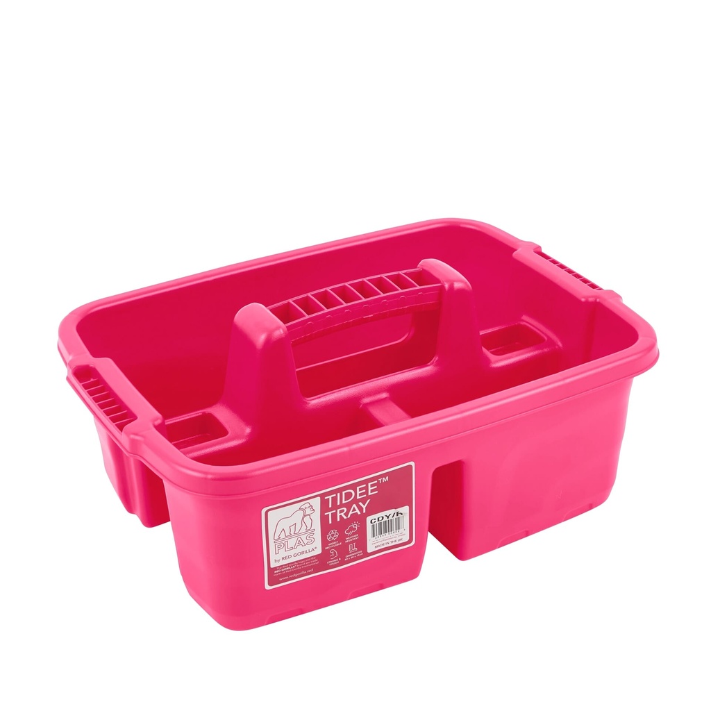 Red  Gorilla - Plastic Tote Tray - Tidee Tray Pink