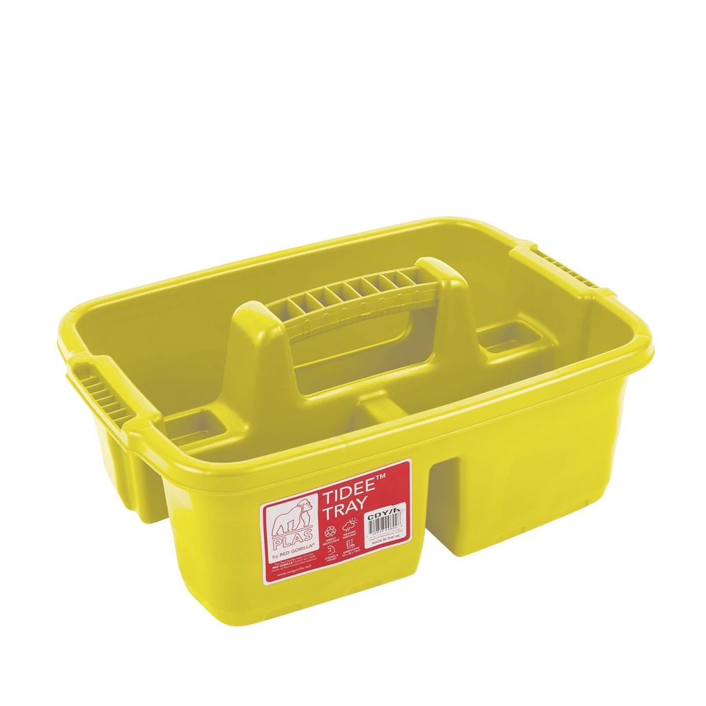 Red Gorilla - Plastic Tote Tray - Tidee Tray Yellow