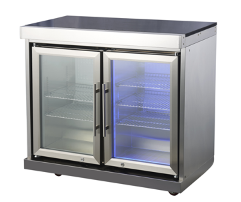 Fornizza Double Fridge Stainless Steel