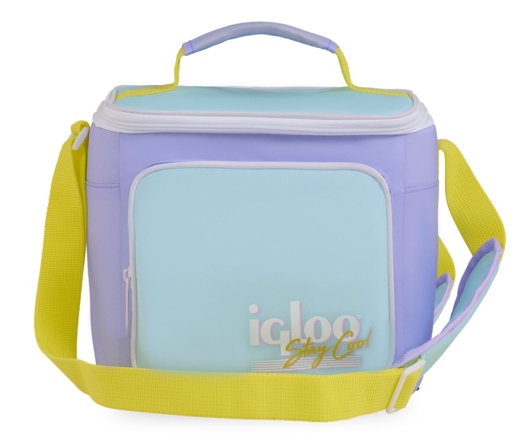 IGLOO - Retro Square Lunch Bag - Lilac