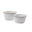 BareBones - Enamel Mixing Bowl Set of 2 Eggshell