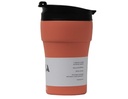 Moya "Low Tide" 250ml Travel Coffee Mug Black/Coral