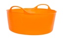 Red  Gorilla - Gorilla Tubs & Recycled Black Tubs - Small Shallow 15L -Orange