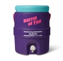 IGLOO-Retro Barrel of Fun 2 Gallon Water Jug - Purple 