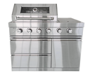 Fornizza 4 Burner Gas Grill With Infrared and Side Burner Stainless Steel